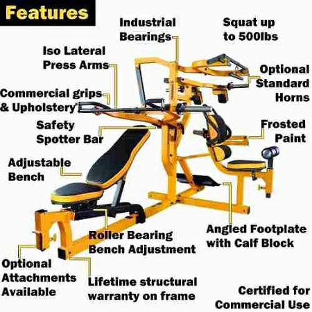 PowerTec Fitness WorkBench MultiSystem Leverage Gym WB-MS-YY - Image 5