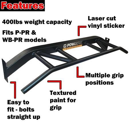 PowerTec Attachment Rack Multi Grip Chin Pull Up Bar WB-PR-MGBA - Image 5