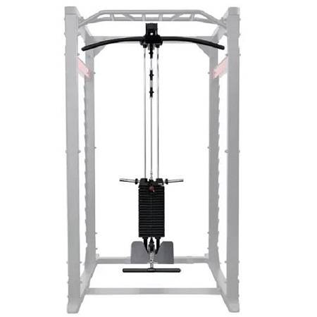 SteelFlex Commercial Power Squat Rack Safety Cage Lat Attachment - Image 3