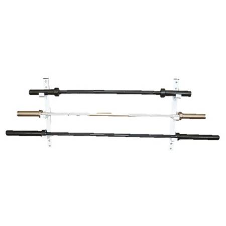 Wall Mount Horizontal 3 Barbell Bar Bars Storage Gym Rack Racks - Image 2