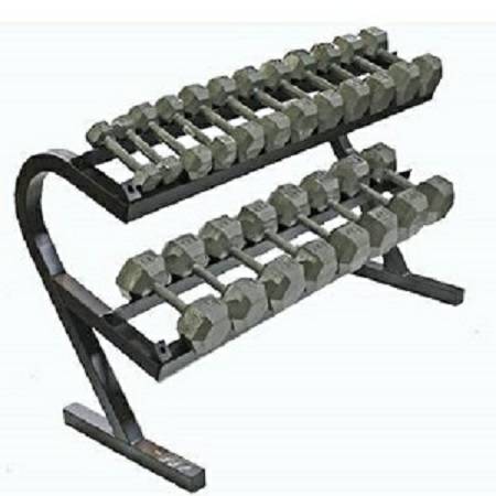 Troy Barbell VTX 2 Tier Dumbell Dumbbell Storage Rack TDR T-DR - Image 2
