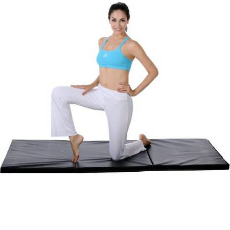 USA Exercise Mat Yoga Pilates Stretching Tumbling Tri-Fold E-MAT - Image 2