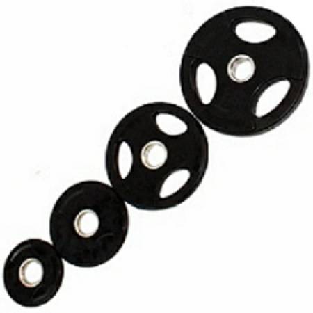 USA Olympic Rubber Coated Grip Plate Free Weight Plates Set 85# - Image 2