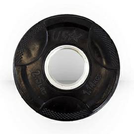 USA Troy Olympic Free Weight Plate Rubber Coated Grip Plate 2.5