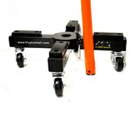 VTX TROY Barbell Mobile Rolling Bumper Plate Plates Storage Rack - Image 4