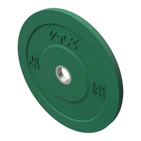 VTX Olympic Colored Rubber Bumper Free Weight Plate Plates 10 lb - Image 2