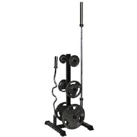 VTX Troy Vertical Olympic Bumper Plate & Bar Storage Rack GOPT - Image 4