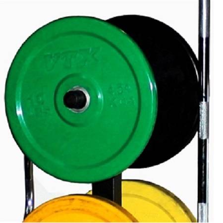 VTX Troy Vertical Olympic Bumper Plate & Bar Storage Rack GOPT - Image 3