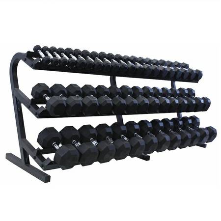 VTX by Troy Deluxe 3 Tier Horizontal Dumbbell Rack Storage TDR-3 - Image 2