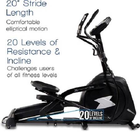 XTERRA FS5.8e Free Style Elliptical Trainer with Incline - Image 4